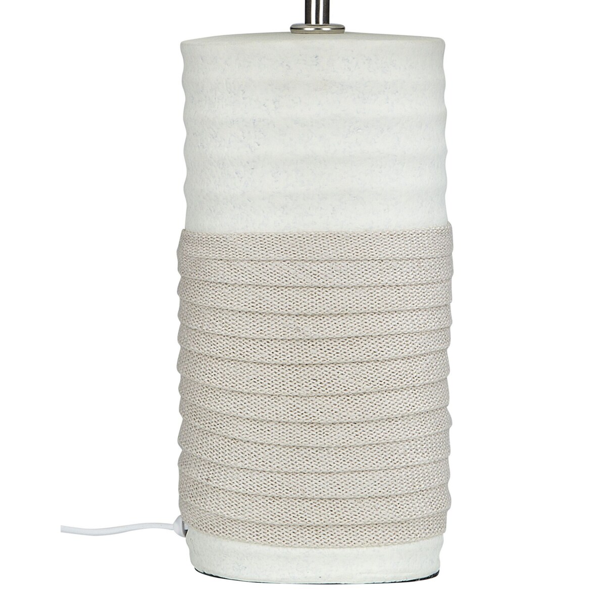 Lampka nocna porcelanowa beżowa NAVIA