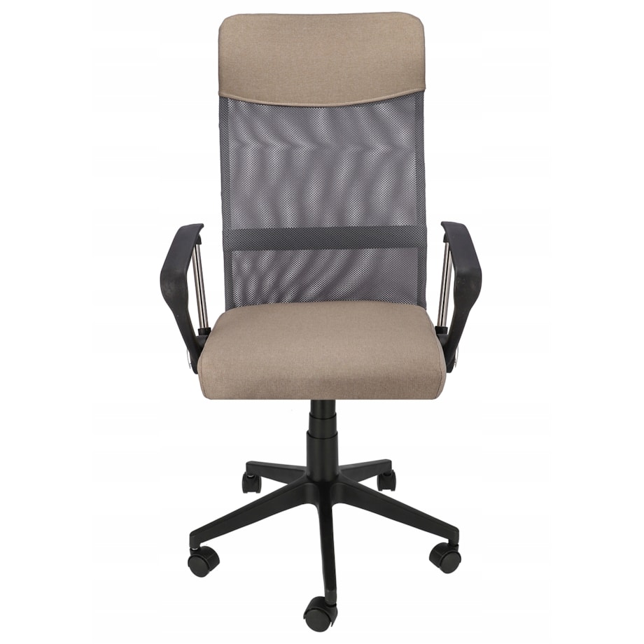 Fotel Krzesło Do Biurka Biura Zoom Tkanina Beż