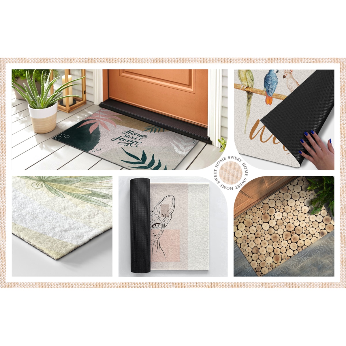 Wycieraczka zewnętrzna Jasny marmur 60x40cm