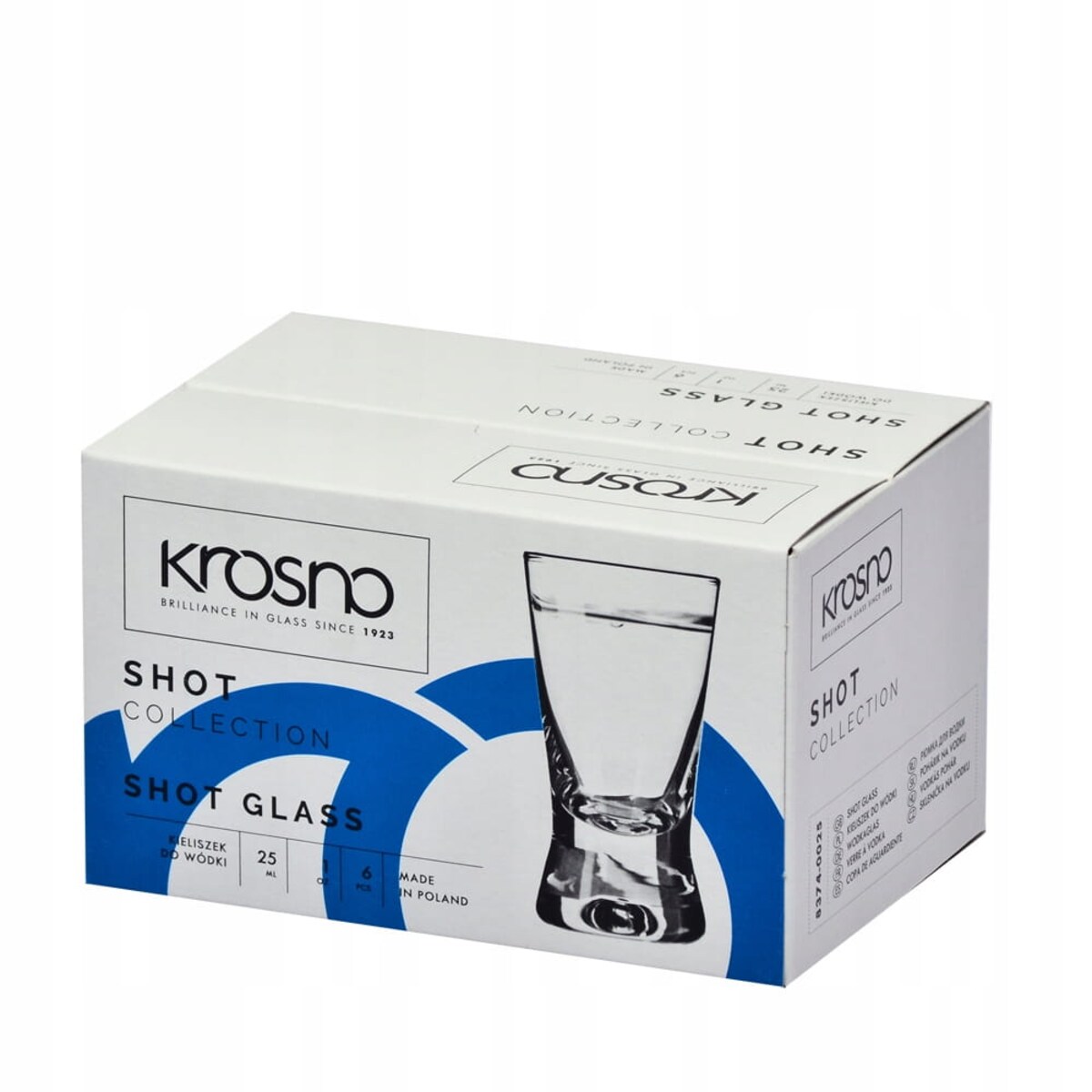 Komplet Kieliszków Klasycznych Kieliszki do Wódki Krosno 6 szt Basic X-Line