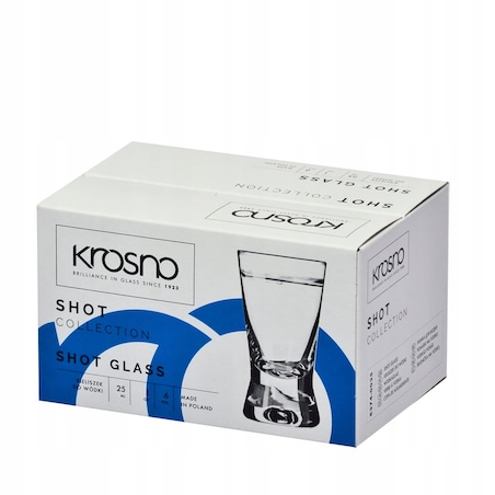 Komplet Kieliszków Klasycznych Kieliszki do Wódki Krosno 6 szt Basic X-Line
