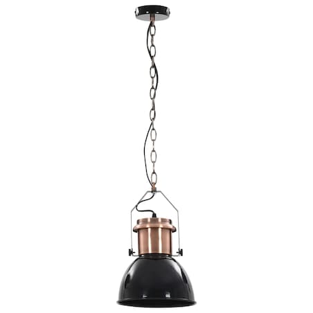 vidaXL Lampy sufitowe, 2 szt., czarne, okrągłe, E27