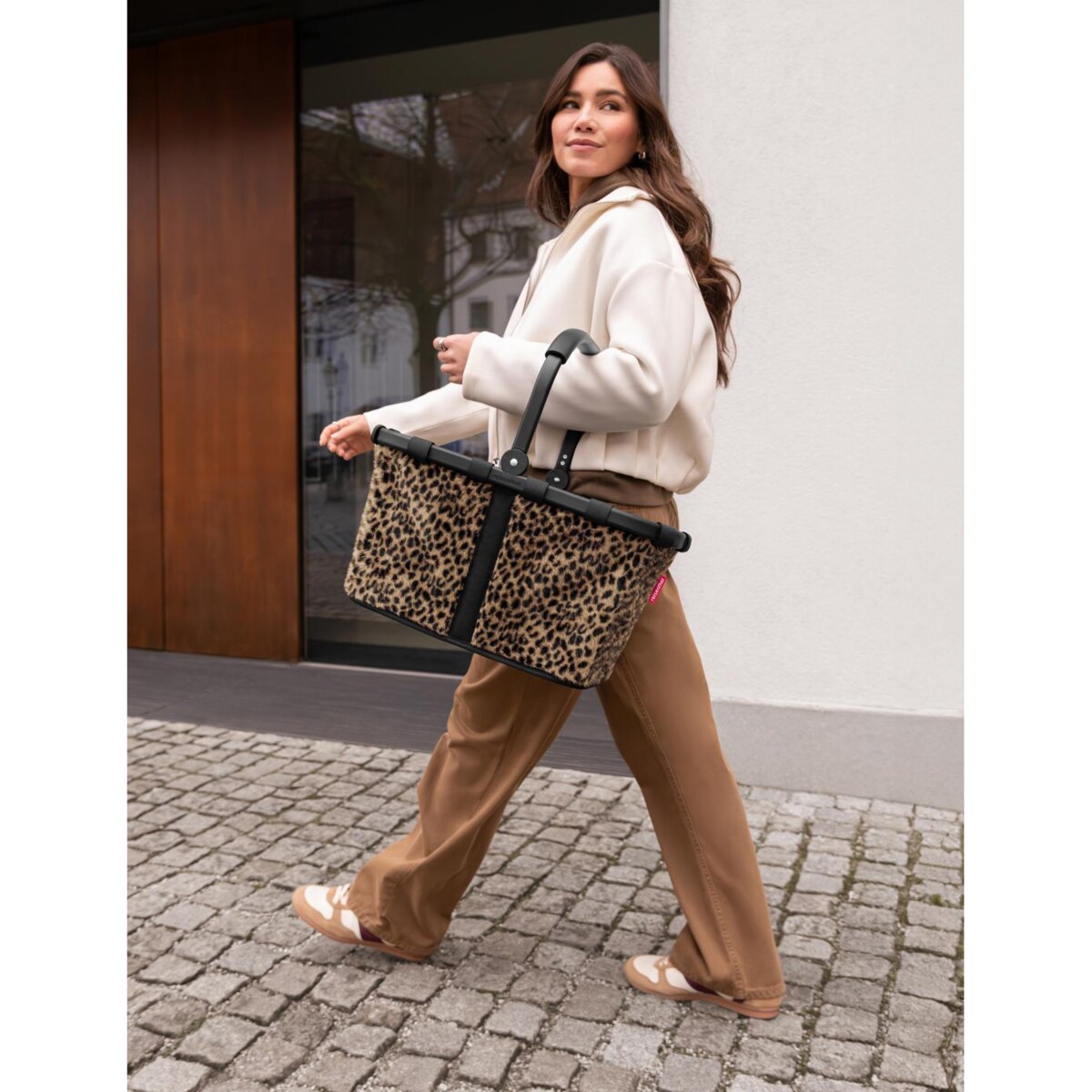 Koszyk CARRYBAG, leo fake fur