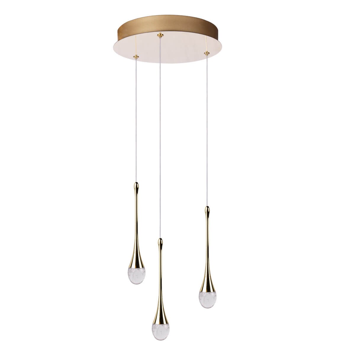 Potrójna lampa wisząca DALMA AZ6010 Azzardo LED 28W 3000K przezroczysty złoty