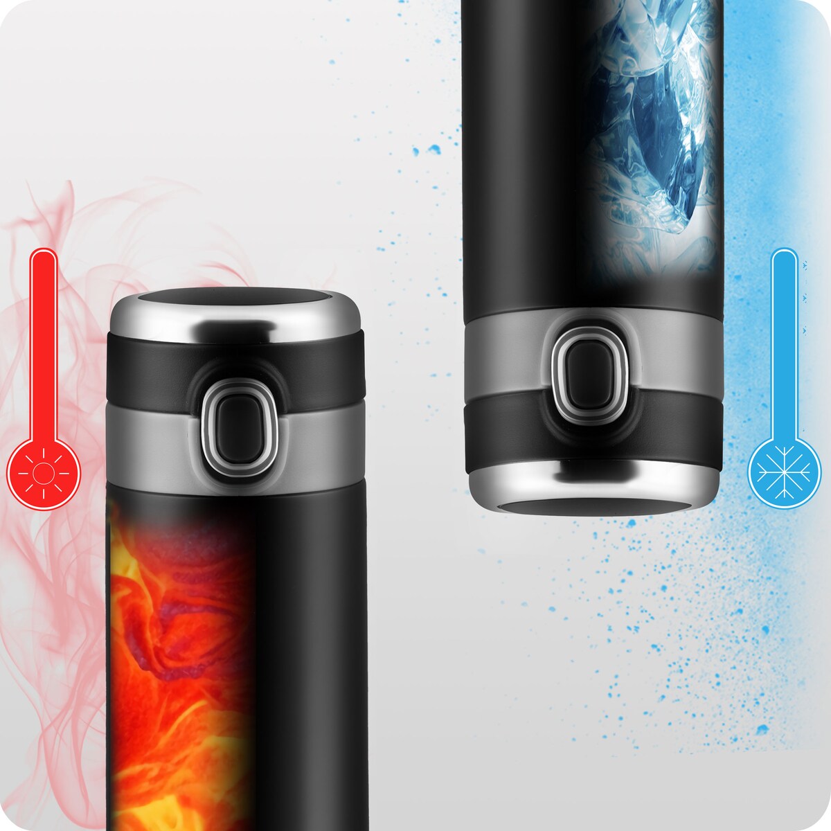 Kubek termiczny termos na kawę herbatę wyświetlacz Berdsen