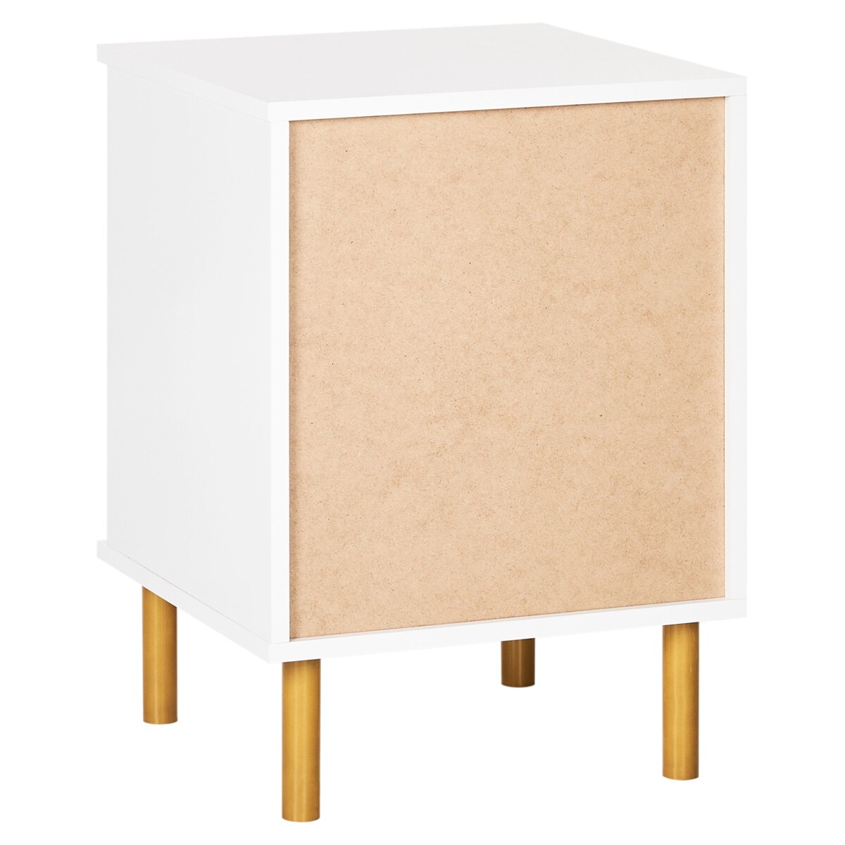 Szafka nocna 2 szuflady Biały WALPOLE