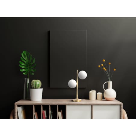 Lampka biurkowa złota Dorado LP-002/2T Light Prestige szklane mleczne bańki