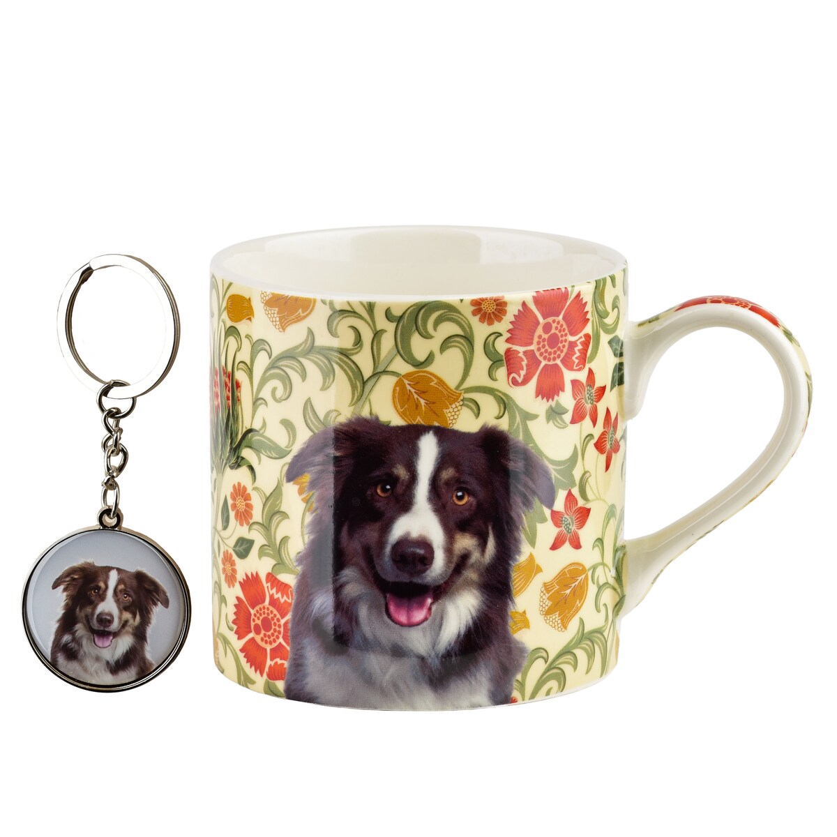 Kubek porcelanowy z brelokiem NOYA Border Collie