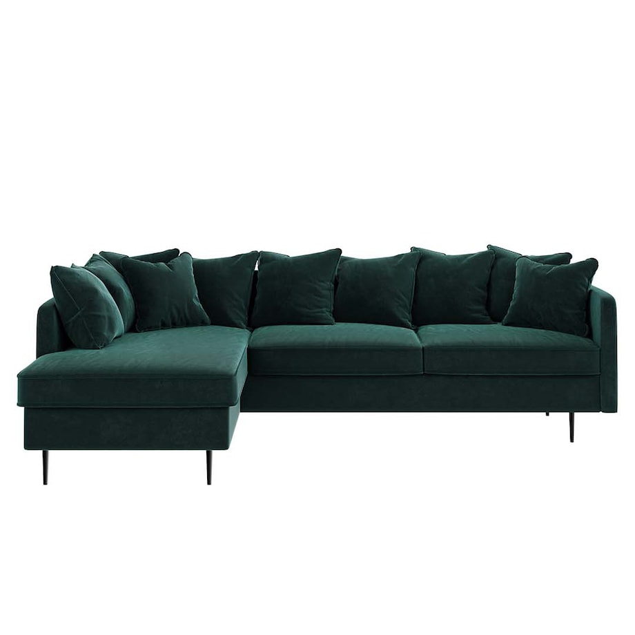Esme Sofa narożna - turkusowa