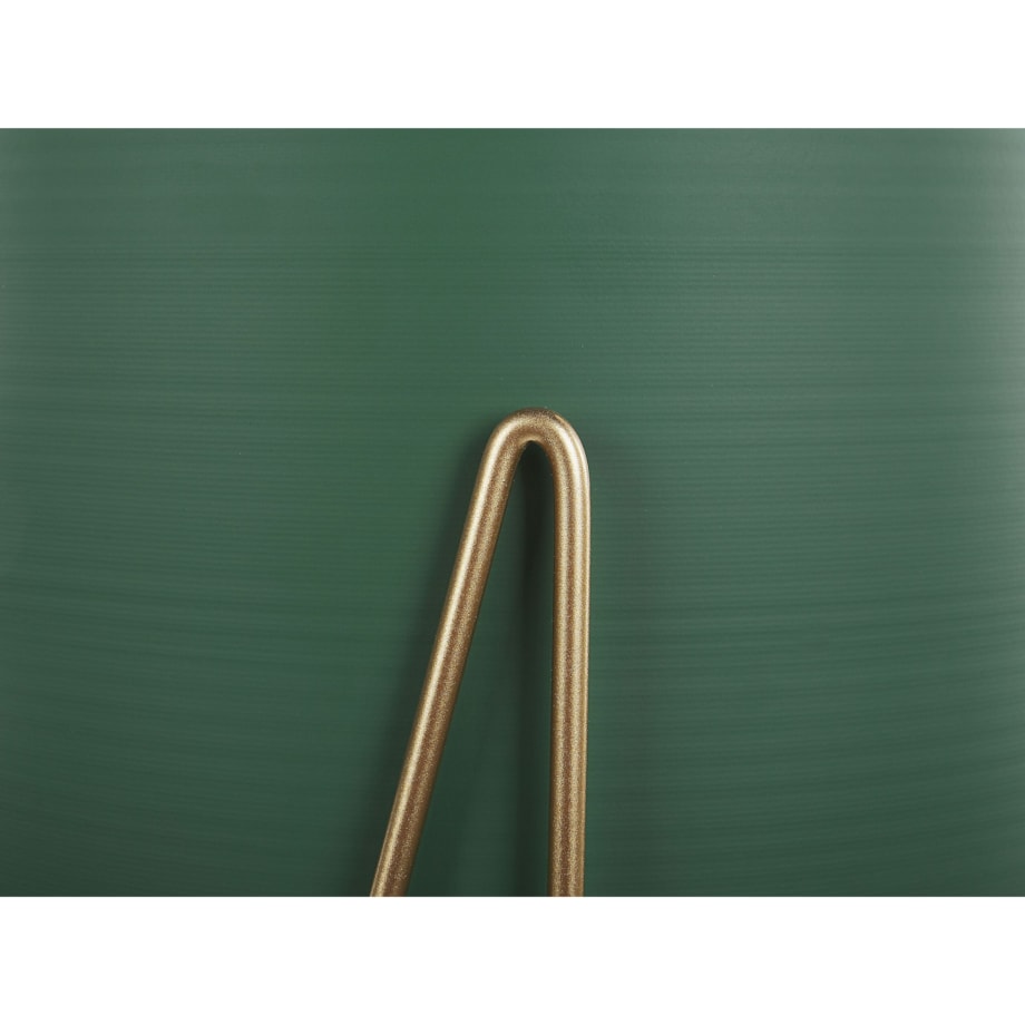 Doniczka na stojaku metalowa 28 x 28 x 50 cm zielono-złota KALANDRA