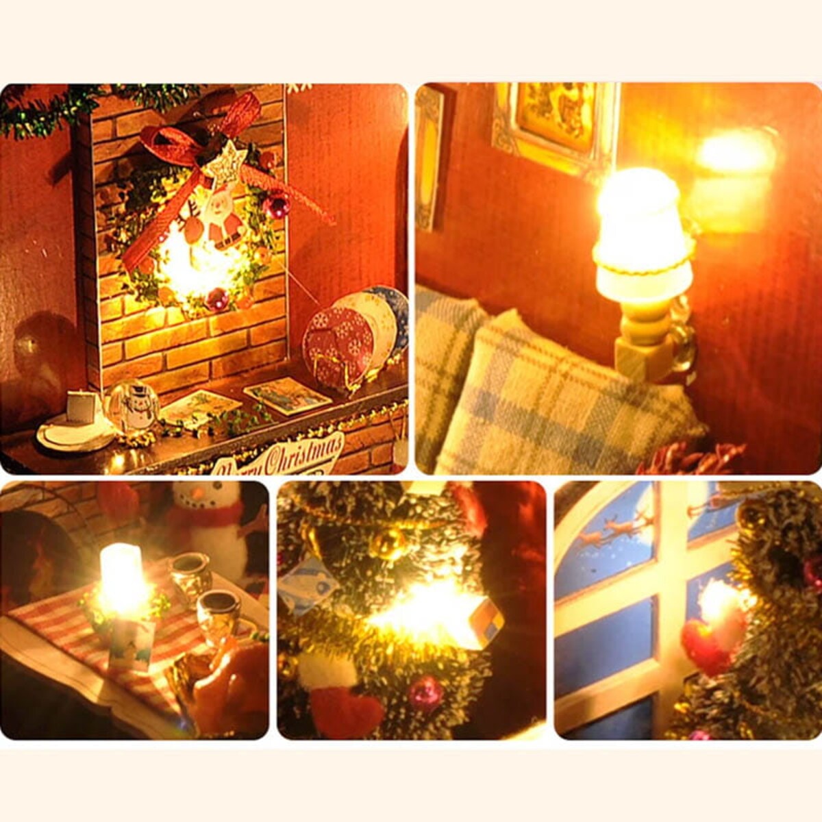 Miniaturowy domek - Kolacja z Mikołajem