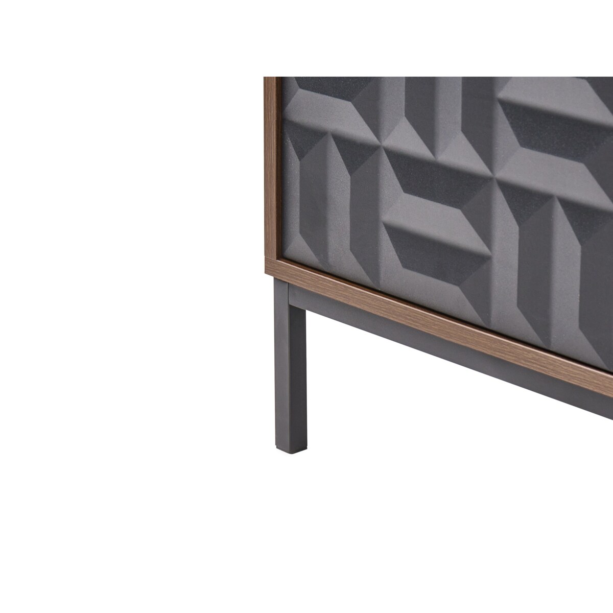 Szafka z półką na wino CARAQUET Ciemnobrązowy