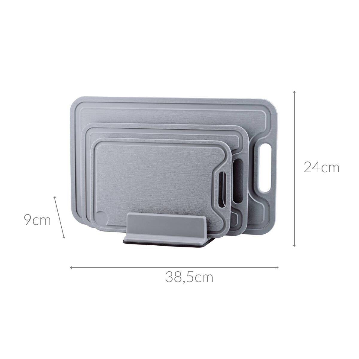 Komplet trzech desek do krojenia na stojaku