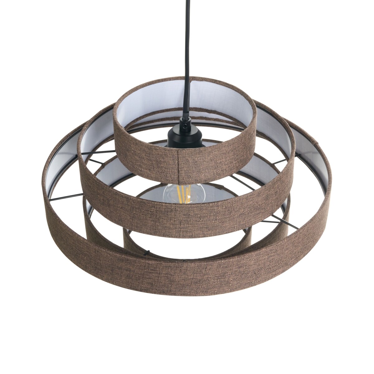 Lampa wisząca EREBATO Len Brązowy