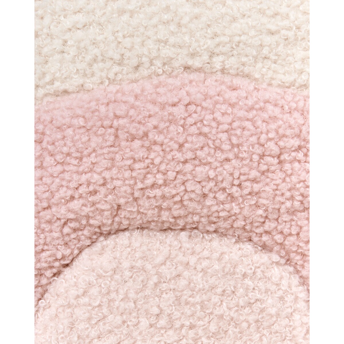 Fotel bujany dziecięcy boucle różowy OMBO