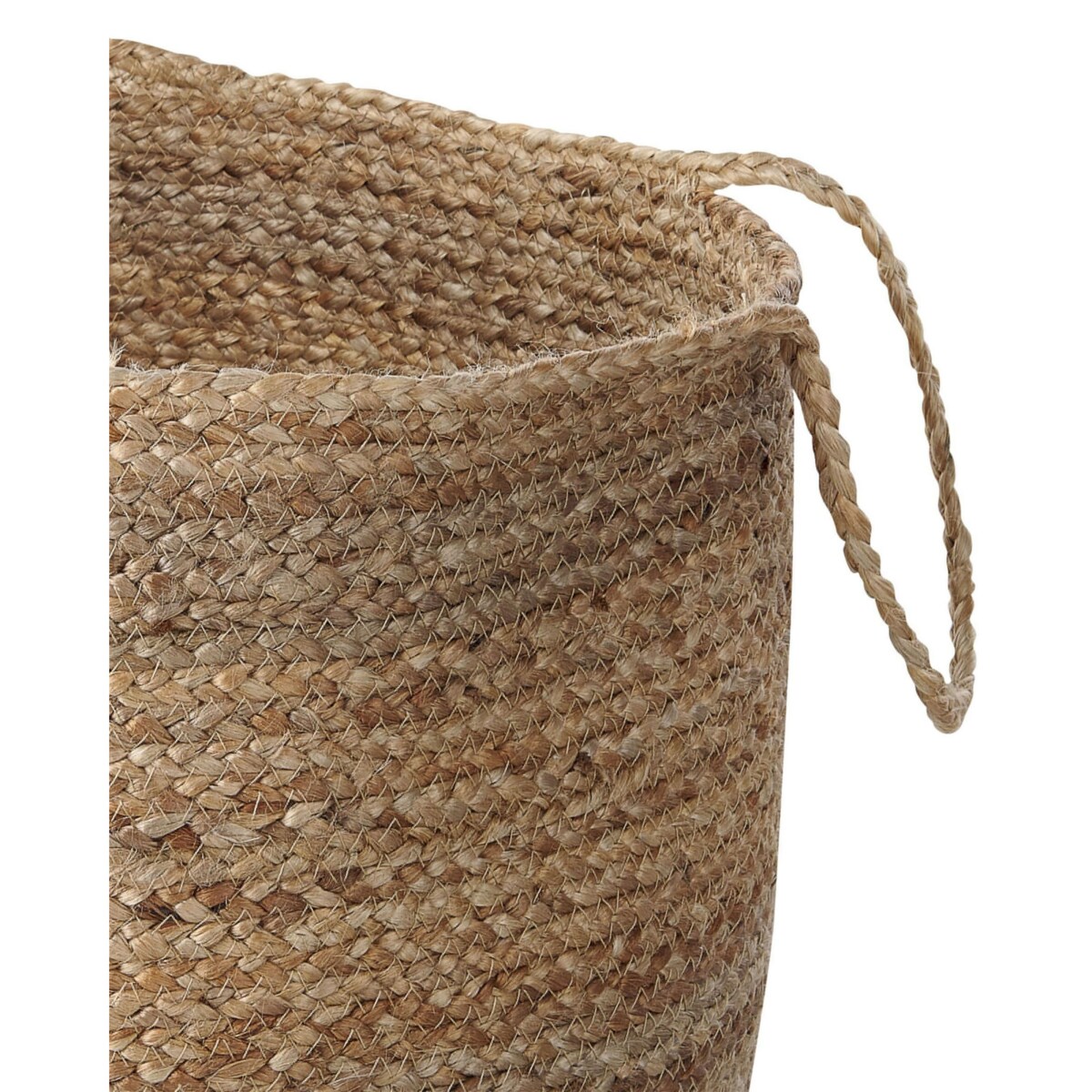 Zestaw 2 koszy jutowych biały z beżowym GAJAR