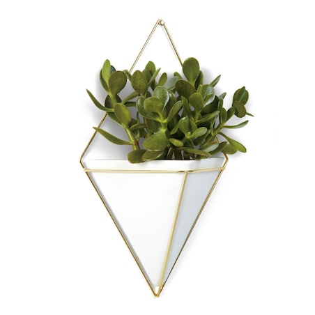 Pojemnik/doniczka biały Trigg, 22.2 x 9.5 x 38.7 cm, Umbra