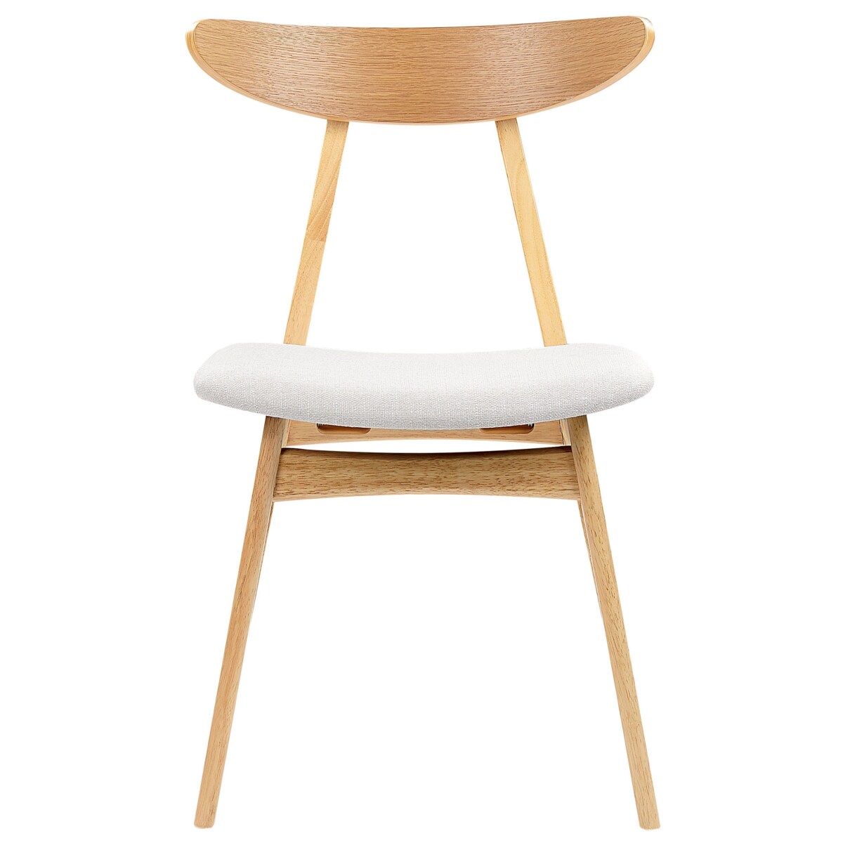 Zestaw 2 krzeseł do jadalni LYNN Drewno Jasnoszary