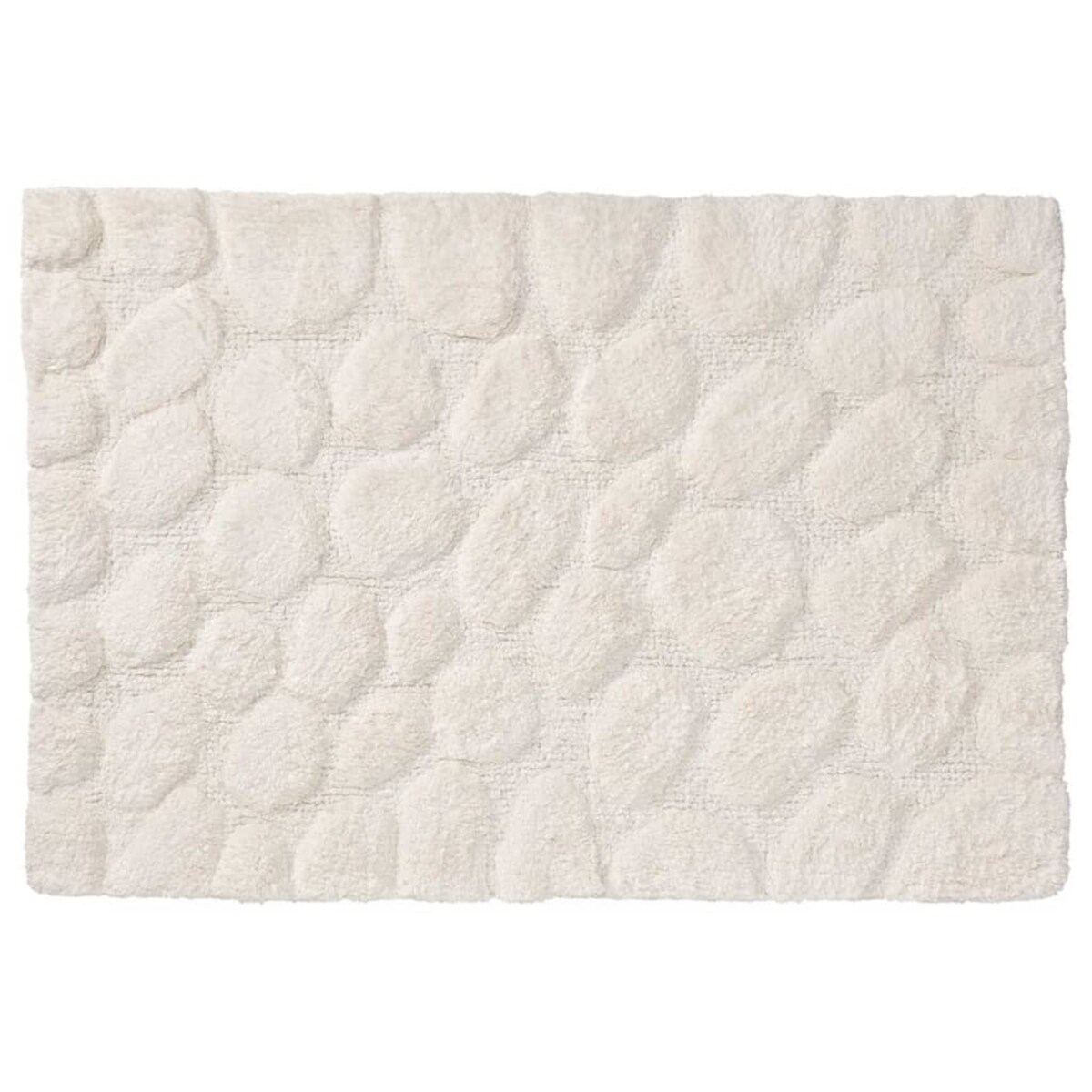 Sealskin Dywanik łazienkowy Pebbles, bawełna, 60x90 cm, kość słoniowa