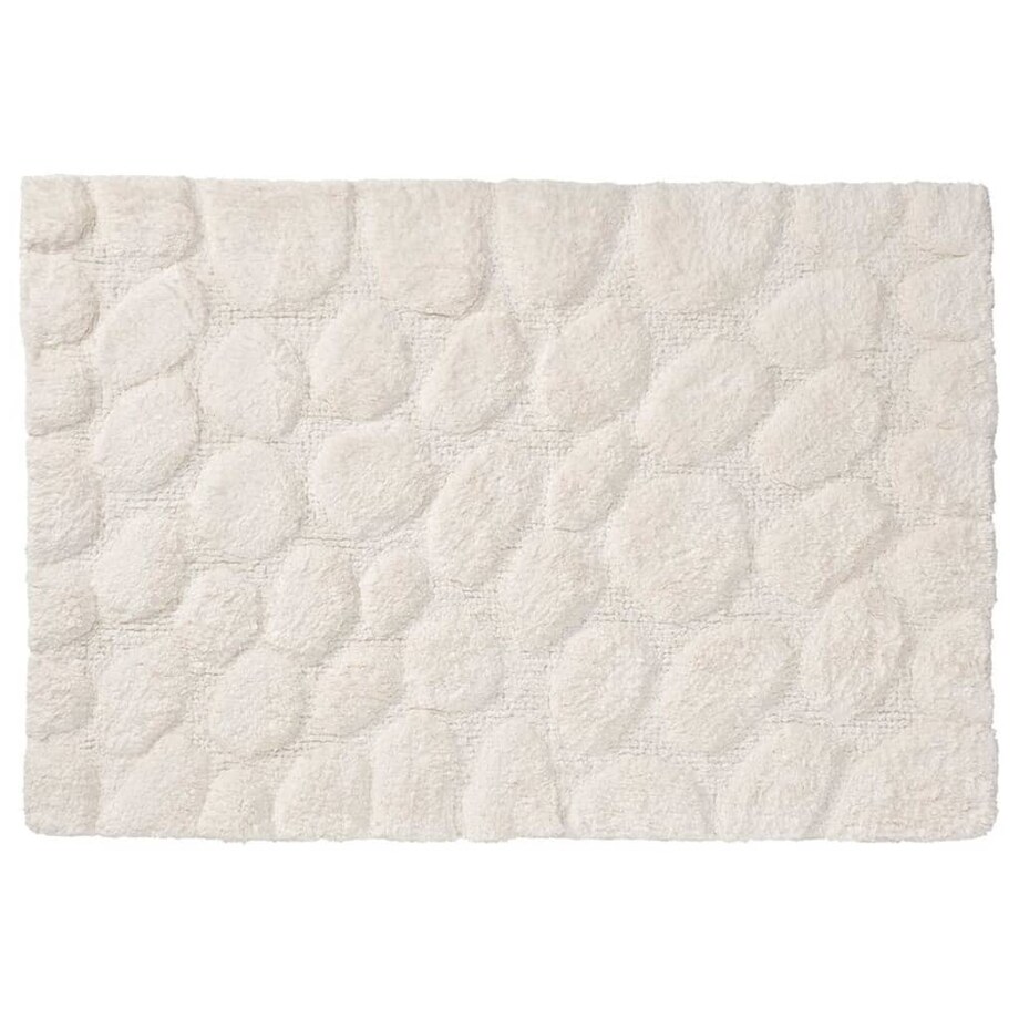 Sealskin Dywanik łazienkowy Pebbles, bawełna, 60x90 cm, kość słoniowa