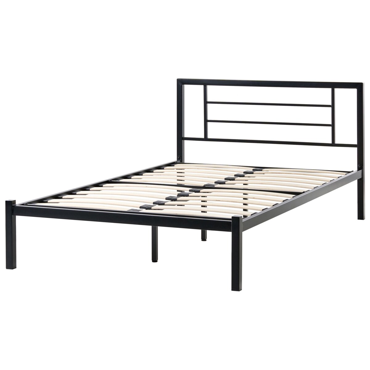 Łóżko Metal CUSSET 120 x 200 cm Czarny