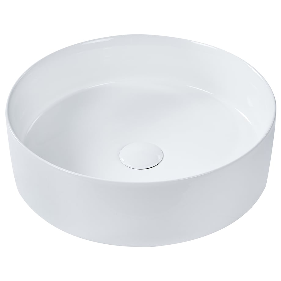 Umywalka nablatowa TEBAR Biały ⌀ 40 cm Ceramika