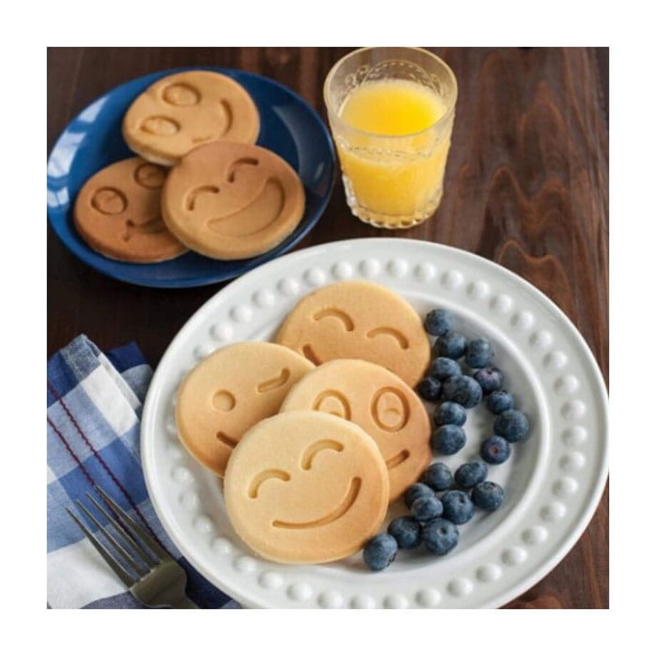 Patelnia do naleśników placków pancake buźki 26cm 7 smileys indukcja ZILNER