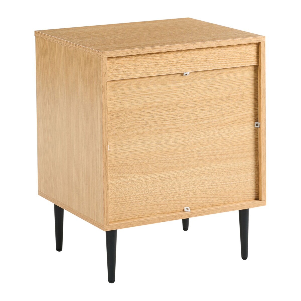 Szafka nocna 2 szuflady KEITH Jasnobrązowy