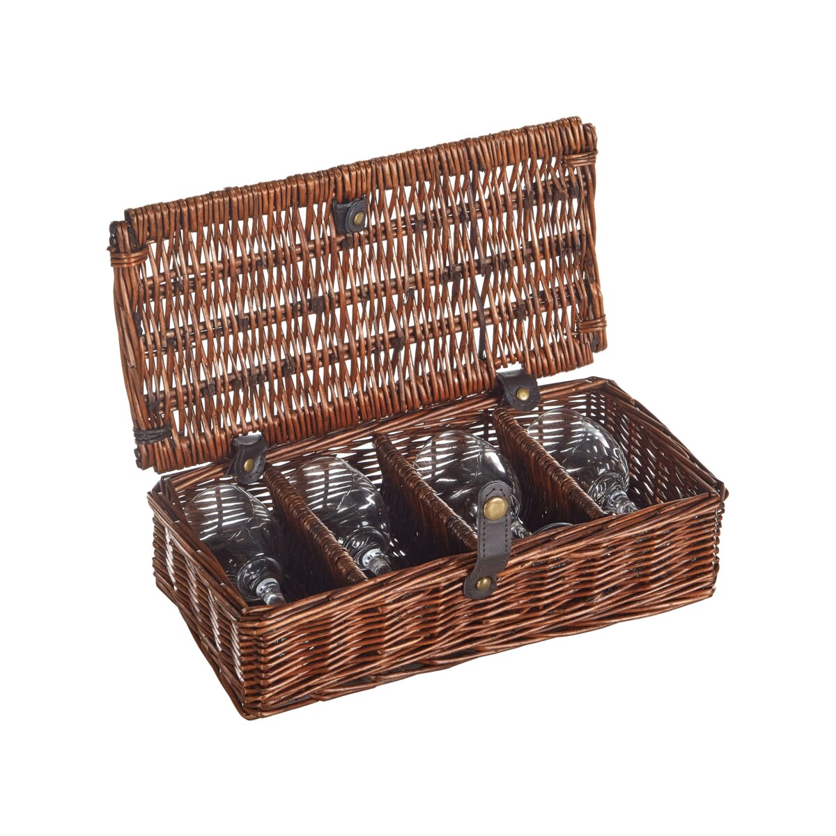 Kosz piknikowy PRUNEAU Plecionka Brązowy