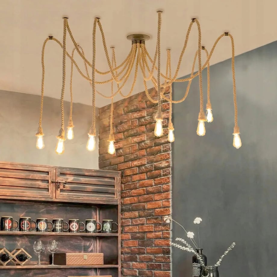 Lampa Sufitowa Wisząca Żyrandol Pająk App682-10Cp