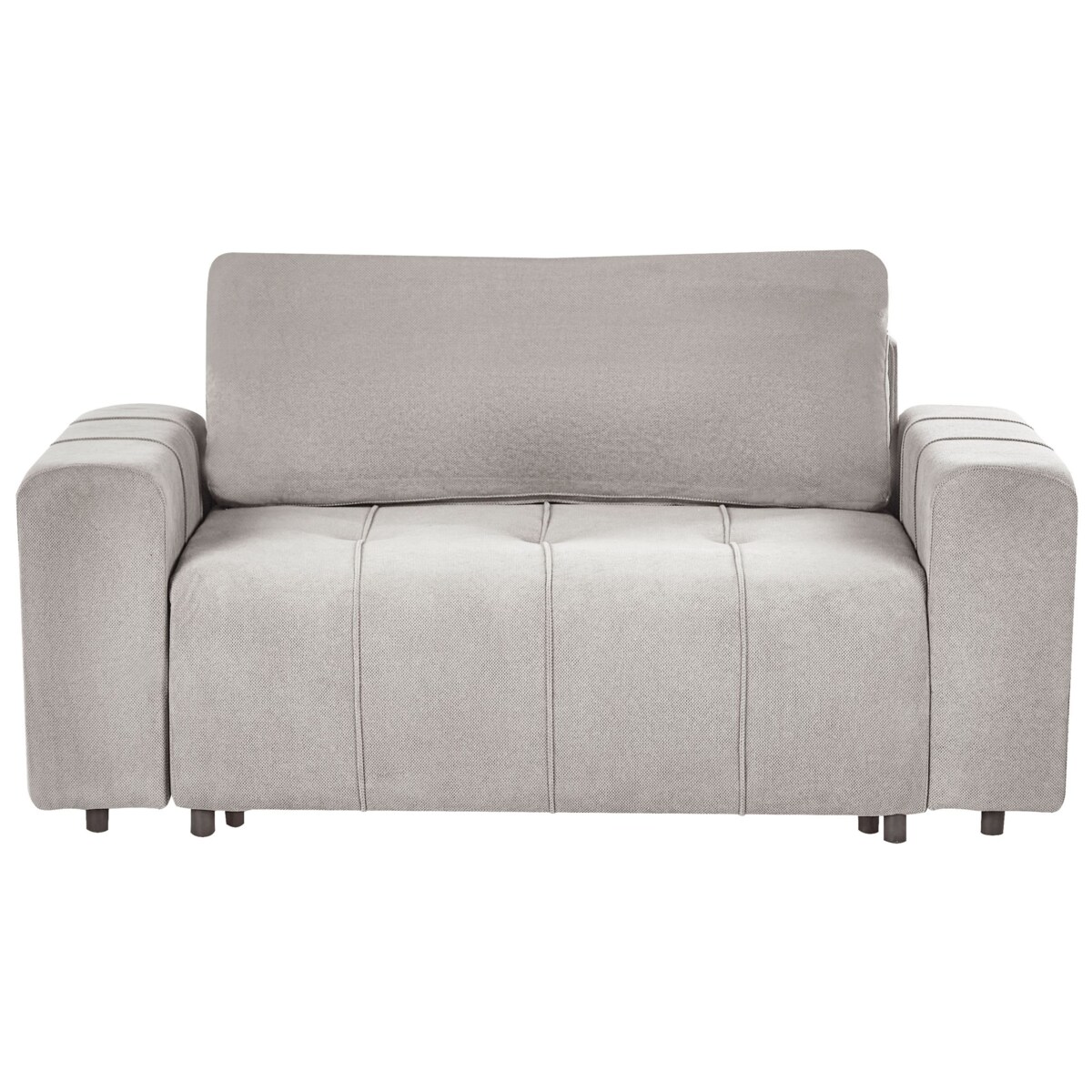 Sofa 2-osobowa rozkładana z pojemnikiem jasnoszara INNVIK