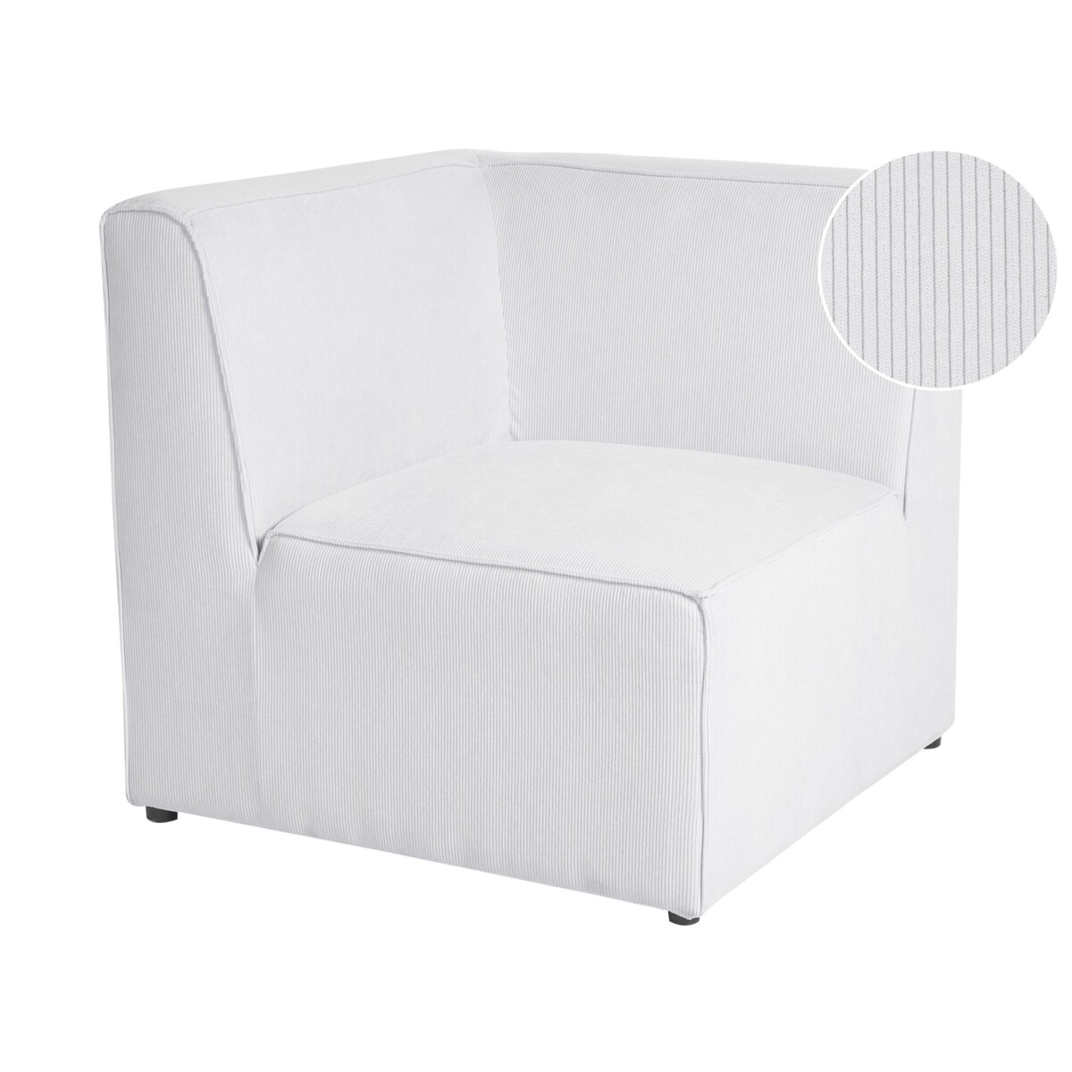 Moduł narożny sztruksowy złamana biel LEMVIG