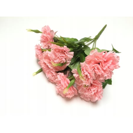 SZTUCZNE RÓŻOWE Goździki bukiet DEKORACJA STROIK WAZONU DONICZKI wiosna