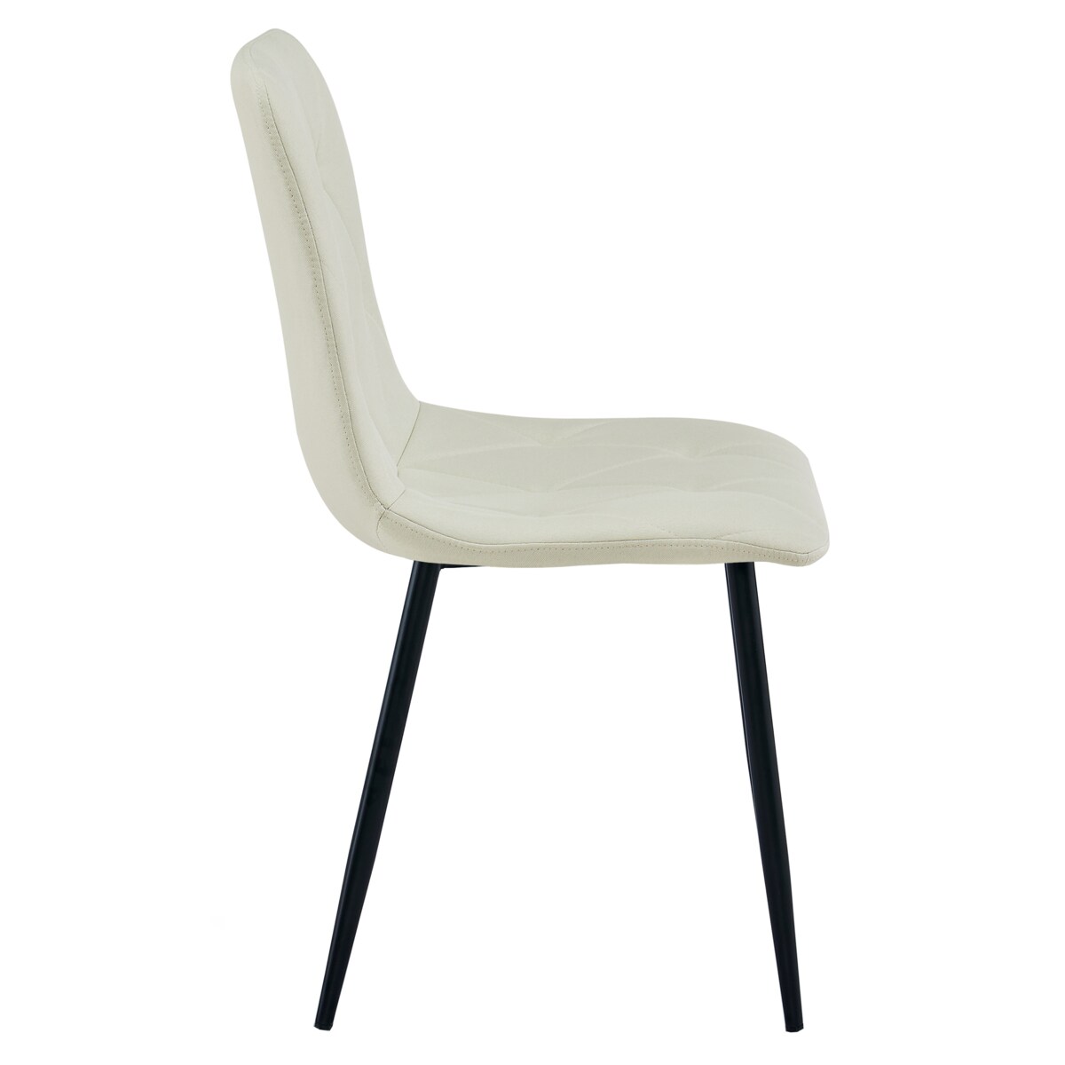 Krzesło Libra nowoczesny design, Beż Materiał / Nogi Czarne X1