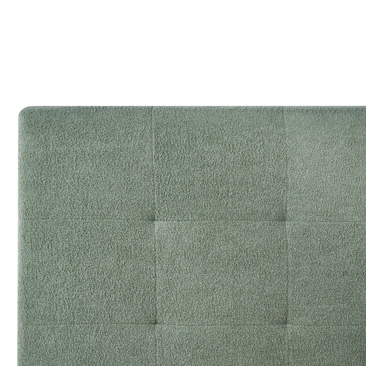 Łóżko z pojemnikiem LORIENT Boucle Zielony 160 x 200 cm
