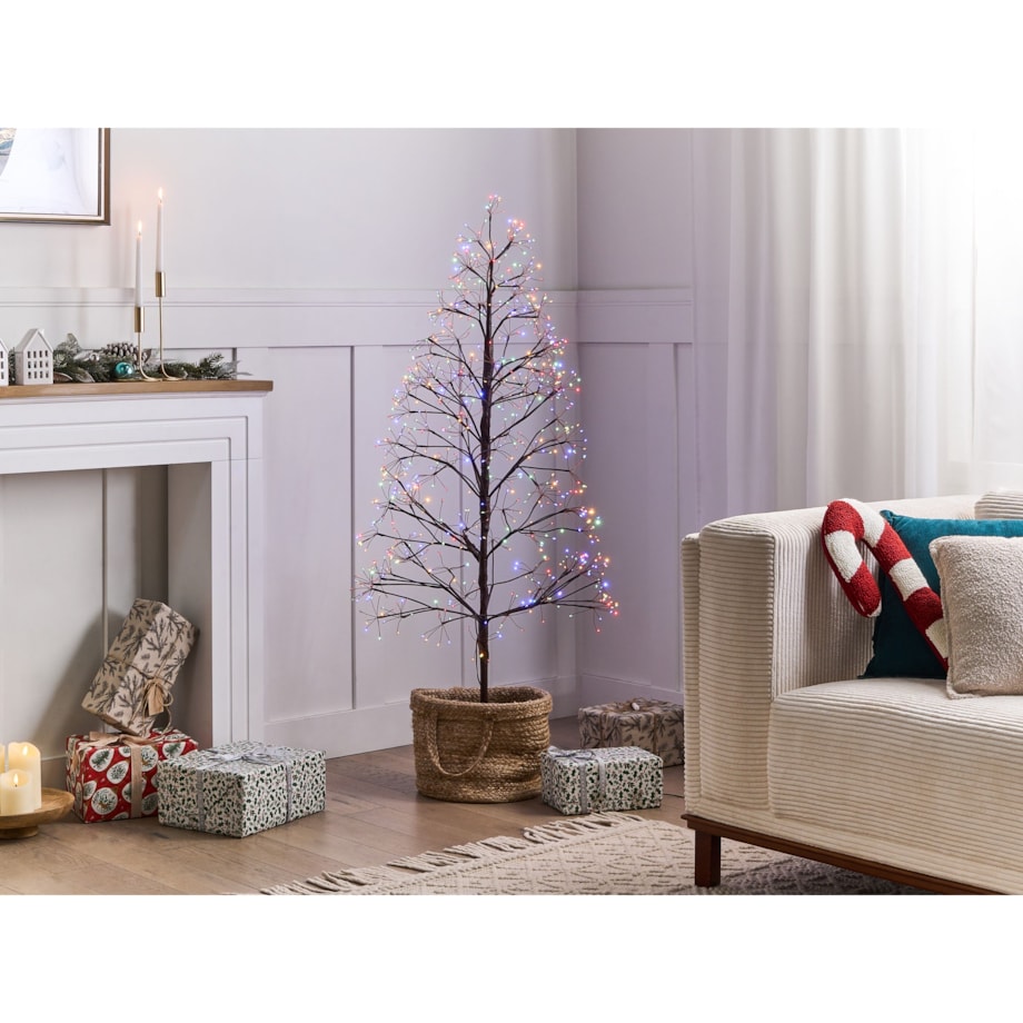 Dekoracja ogrodowa LED LONKARI Drzewko 150 cm Brązowy
