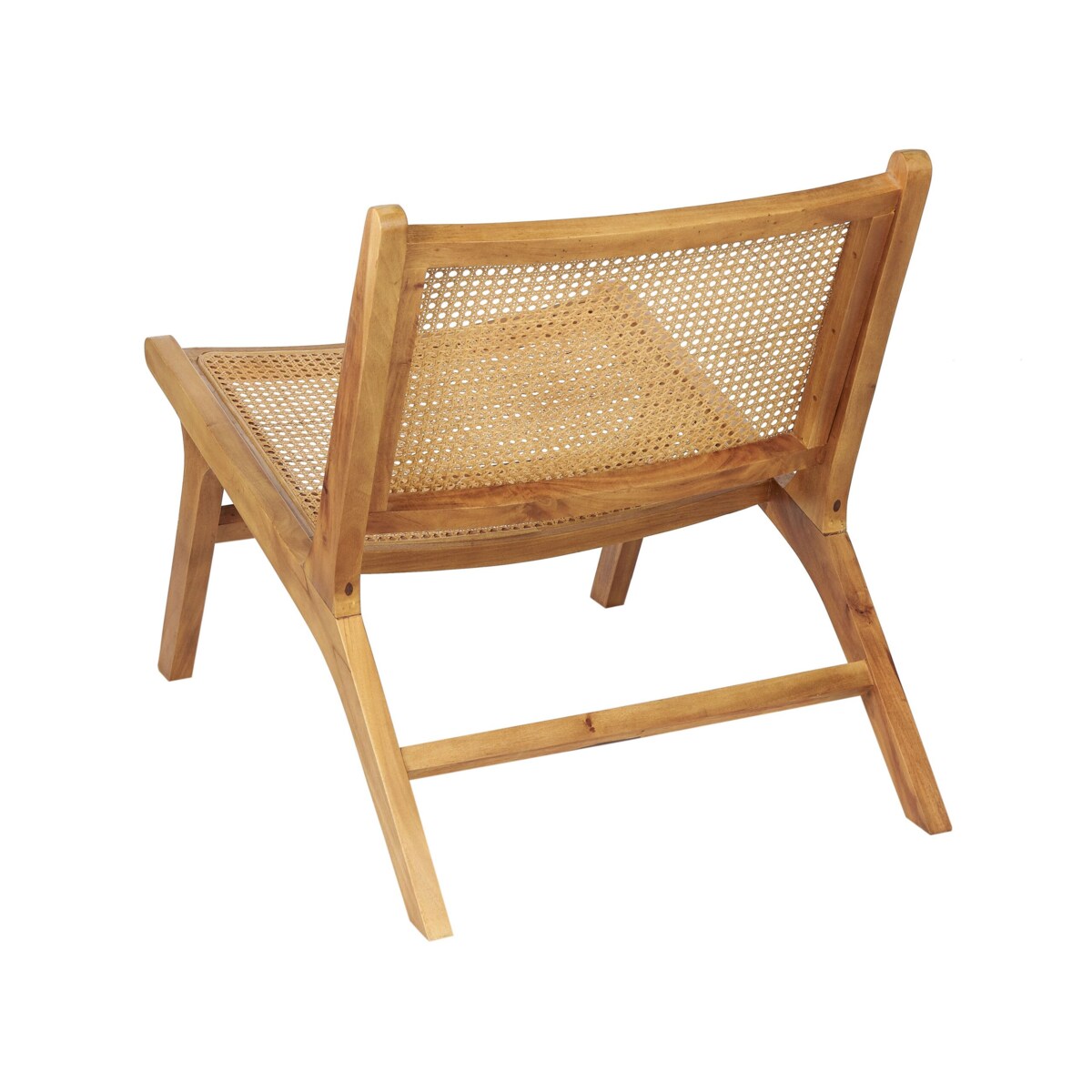 Krzesło drewniane z plecionką rattanową jasne drewno MIDDLETOWN