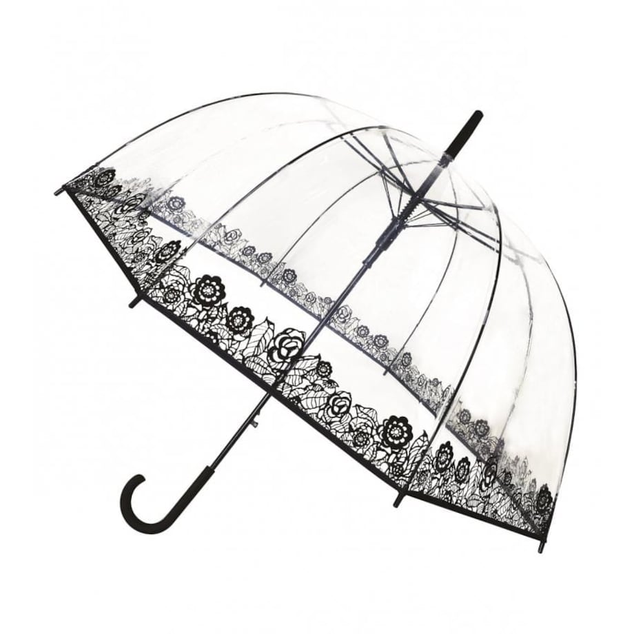 Długi parasol przezroczysty kopuła, Dentelle