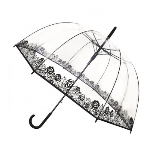 Długi parasol przezroczysty kopuła, Dentelle