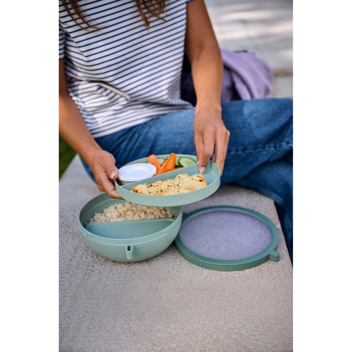 Miska Lunch Box z pokrywką Vita Nordic Sage 105830094700