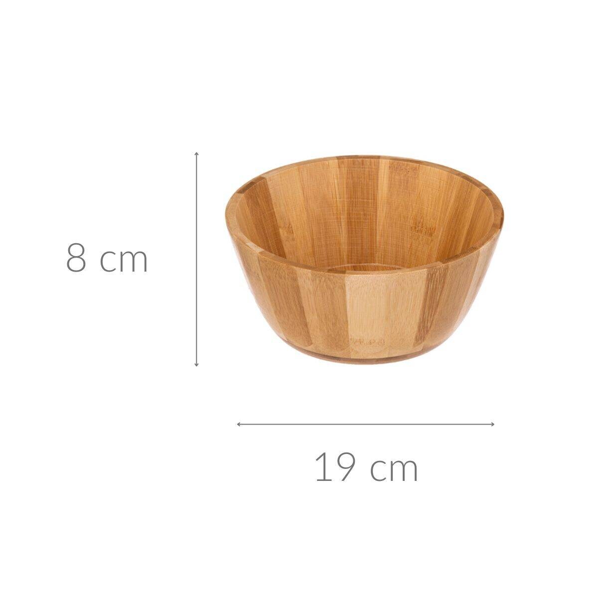 Miska bambusowa do sałatek, Ø 19 cm