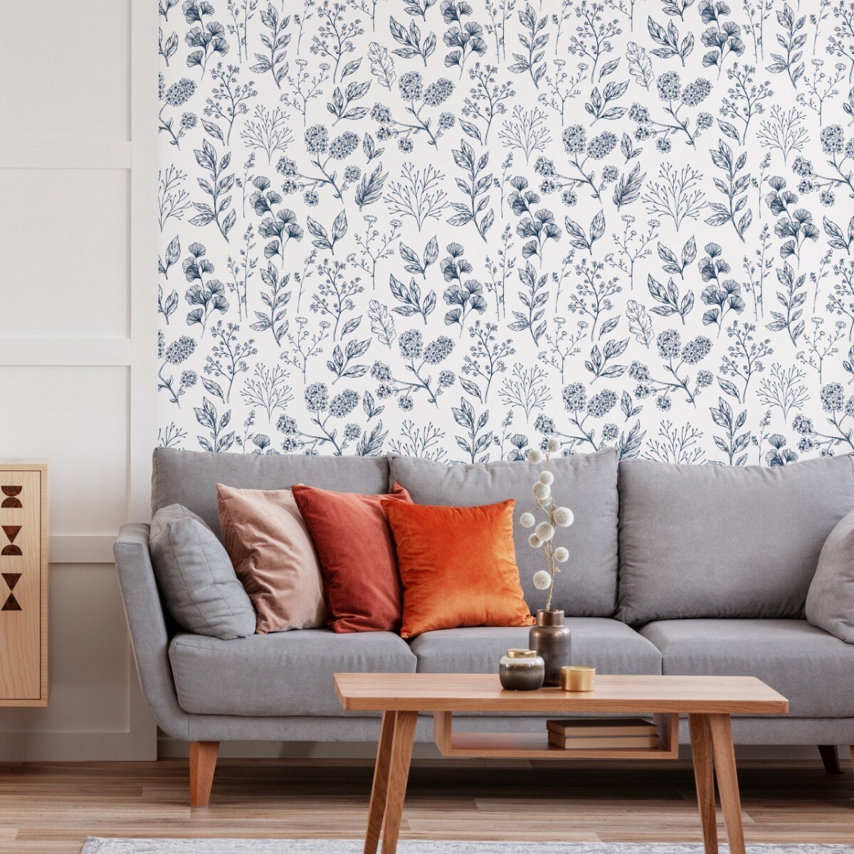 Tapeta Do Jadalni Rośliny KWIATY Gałązki