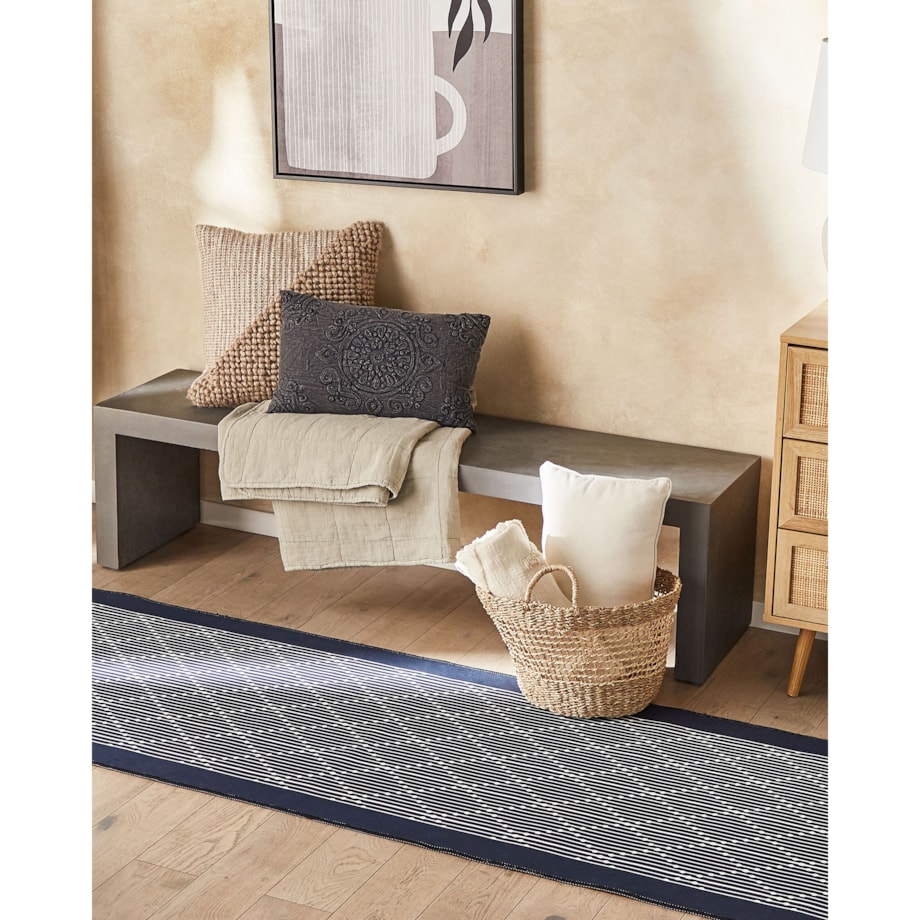 Dywan 80 x 240 cm granatowy CHARVAD