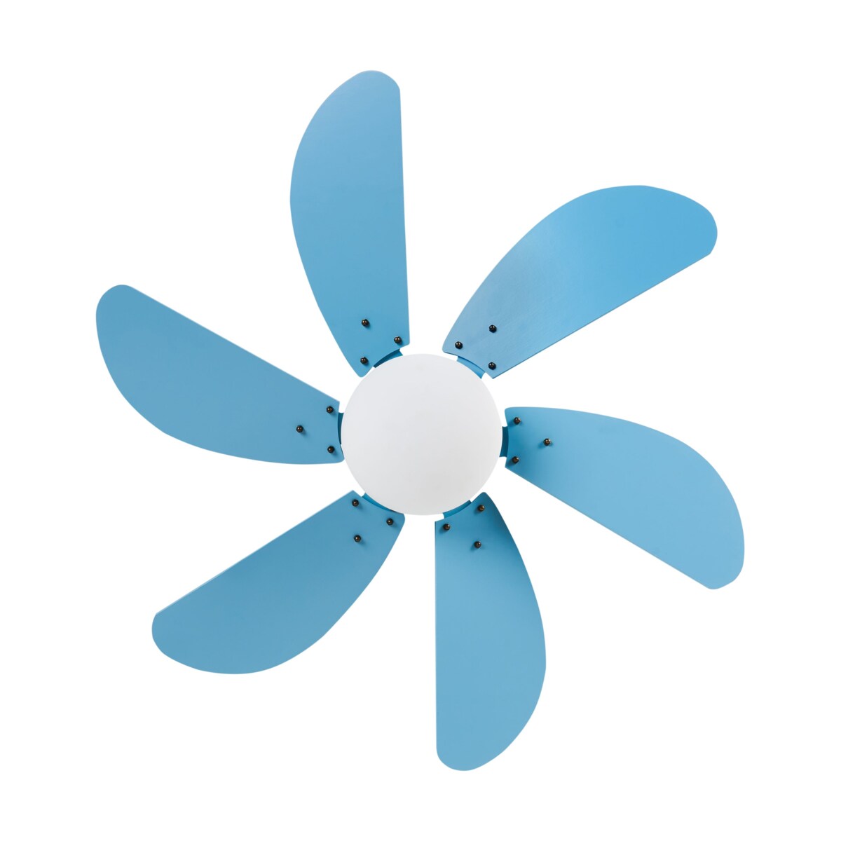 Wentylator sufitowy z lampą LOGAR Z pilotem Niebieski