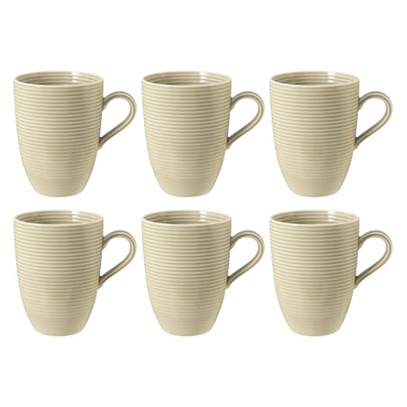 SELTMANN BEAT COLOR GLAZE Zestaw 6 kubków z uchwytem 350 ml