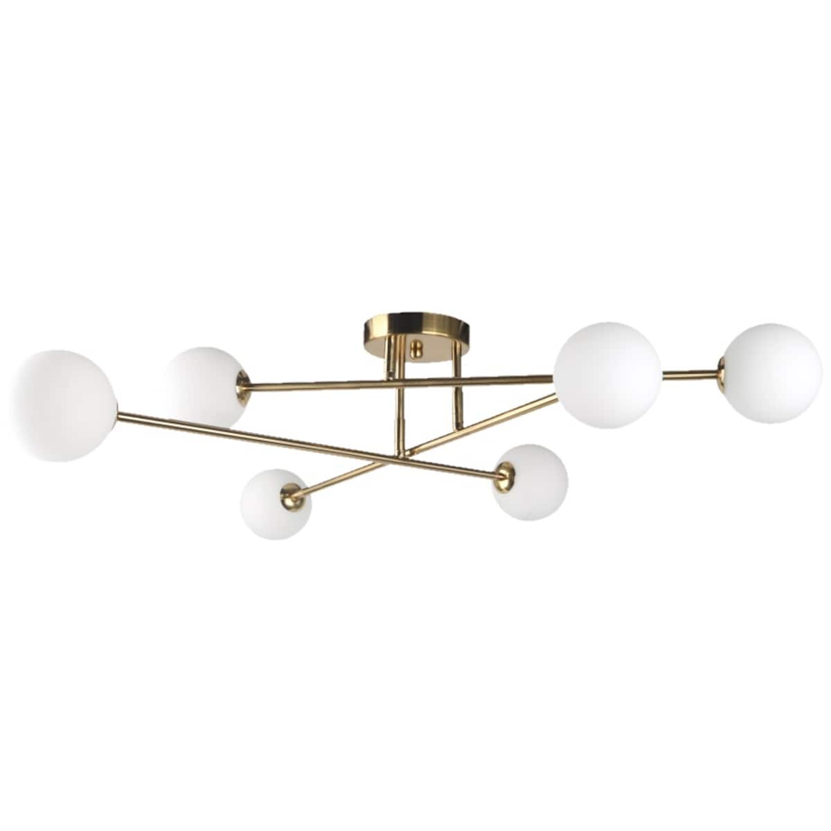 Loftowa lampa sufitowa Dorado LP-002/6C szklane kule molekuły złote białe
