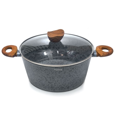 Zestaw garnków z powłoką granitową Wood Line 12 ele. KLAUSBERG