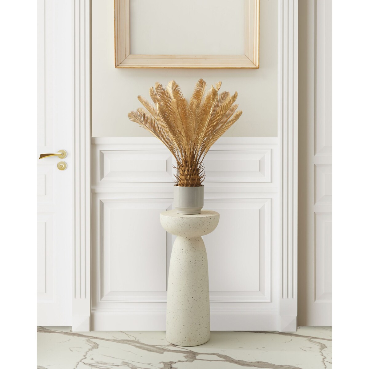 Sztuczna roślina ARECA PALM TREE 70 cm Złoty