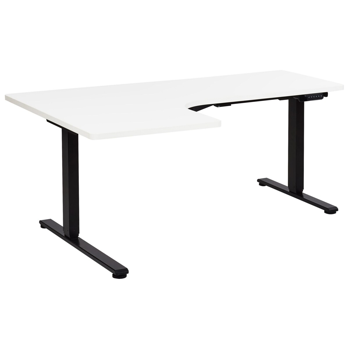 Biurko regulowane Elektryczny Lewostronny Biały DESTINES