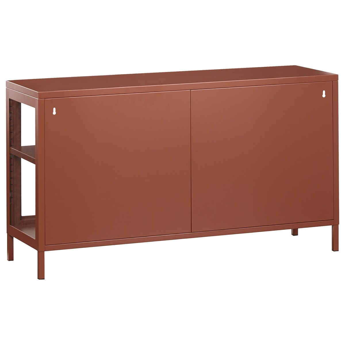 Szafka ze szklanymi drzwiami NEWPORT 115 cm Metal Złoty brąz